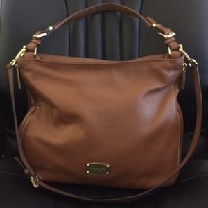 Michael Kors Camel Brown Leather Satchel Bag